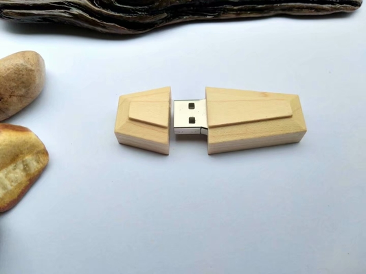 Οικολογικά φιλικό ξύλινο USB flash drive Δυνατότητα ξύλου μπαμπού με ταχύτητα ανάγνωσης 10 20MB / s
