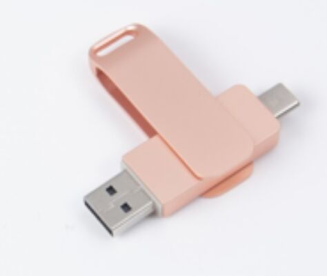 Rose Gold Usb 3.0 Με Θύρα Type C Και στις δύο πλευρές, Στικάκι USB Συμβατό με Κινητό και Υπολογιστή 256GB 512GB