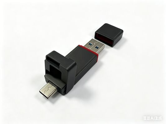 Gun Black Metal USB Flash Drive με θύρα τύπου C Συμμορφώνεται με αίτημα πελάτη Μεταλλικό λογότυπο Laser Body Can