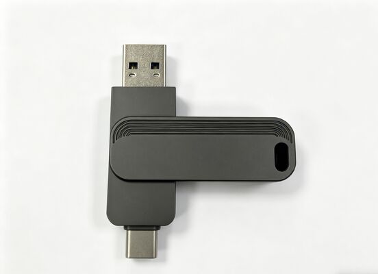 Gun Black Color Usb 3.0 + Type C 1005 Επιτυχής δοκιμή H2 Τύπου C USB Flash Drives Fast Match USA and EU Standard