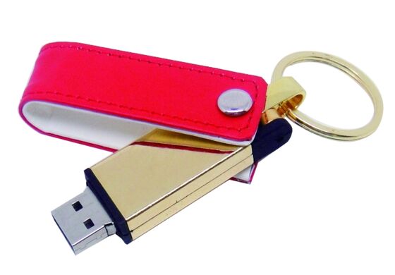 Mac OS συμβατό δερμάτινο USB Flash Drive Μαύρο χρώμα Custom OEM κομψό ανθεκτικό σχεδιασμό Ιδανικό για εταιρικά δώρα