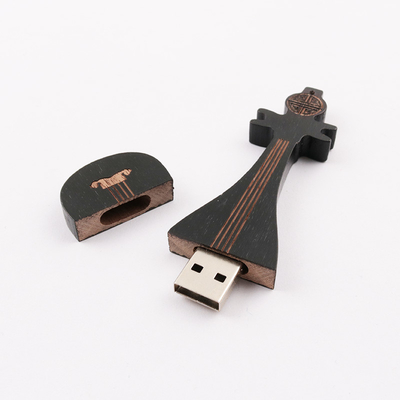 15 MB/S 32 GB 128 GB Ξύλινη μονάδα flash σε σχήμα κιθάρας Μνήμη Γρήγορη ταχύτητα