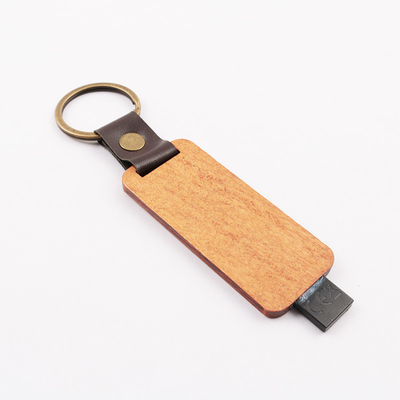 Ξύλινα ευρωπαϊκά πρότυπα Drive 80MB/S λάμψης δώρων USB λογότυπων αποτύπωσης σε ανάγλυφο δέρματος