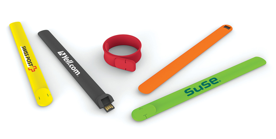 Σιλικόνη Wristband USB 2,0 λάμψη 10MB/S ODM cOem Drive 128GB UDP λάμψης