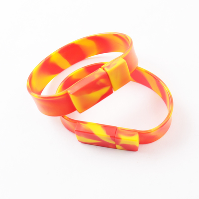 Πολύχρωμα 2,0 3,0 Drive 256GB 30MB/S λάμψης Wristband USB σιλικόνης