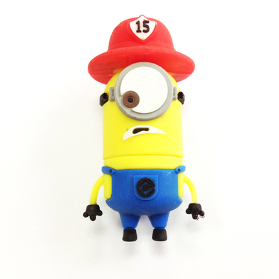 Cute Shaped Minions Cartoon Character PVC USB Flash Drive USB 2.0 And 3.0