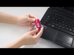 Η μπλούζα διαμορφώνει την πλαστική USB κίνηση 2,0 λάμψης usb ραβδιών 16GB 32GB άσπρη 3,0 ROHS