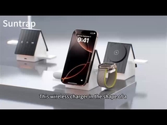 Λευκό και γκρι μπορεί να επιλέξει ταχεία φόρτιση ασύρματη φόρτιση πλακέτα OEM LOGO Υποστήριξη για LOGO